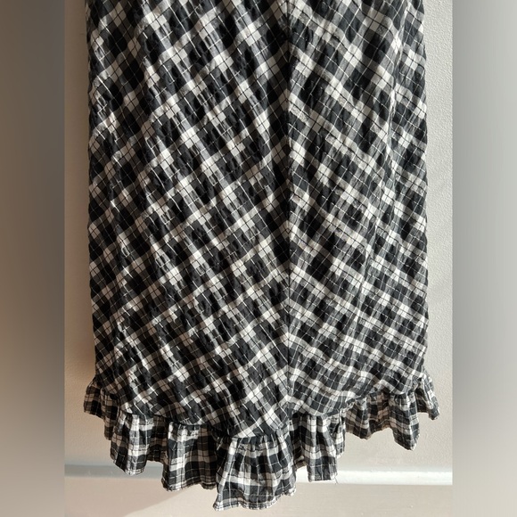 Ganni Seersucker Gingham Maxi Dress - Picture 6 of 8